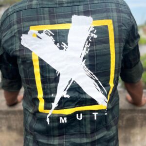 Back printed shirt(green)
